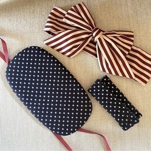 Stars & Stripes Lid, Bow & Handle-Cover for a Longaberger Basket
